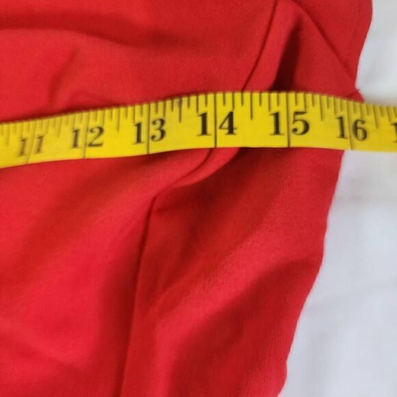 She + Sky Amelia Ruffle Dress Red Women's  Size M G11 - Picture 7 of 13